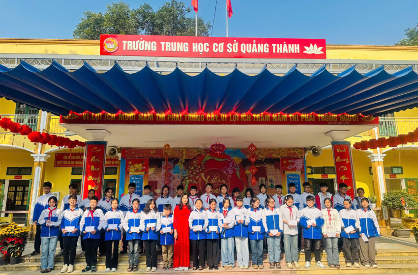 Xuân yêu thương dưới mái trường THCS Quảng Thành